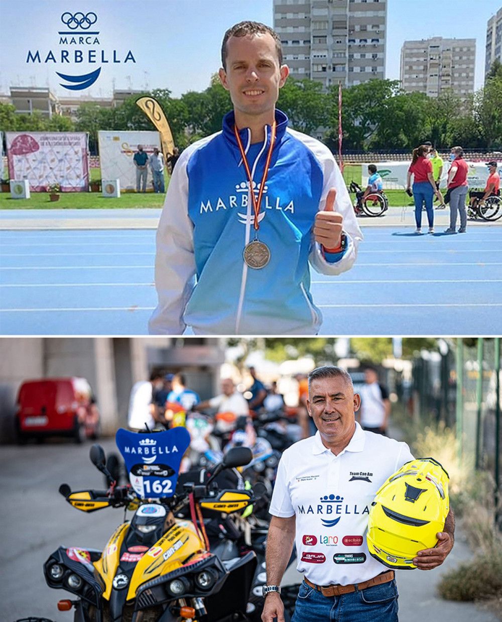 El programa de patrocinio Marca Marbella’ incorpora al piloto de quad Lázaro Guerrero y al atleta Cristian Benítez para apoyar sus carreras deportivas