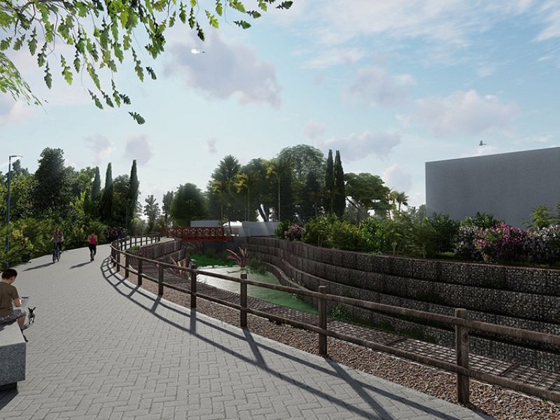 El Ayuntamiento informa del comienzo de las obras para la creación de 1,4 kilómetros de paseo fluvial en el arroyo Benabolá con una inversión de 5,5 millones de euros