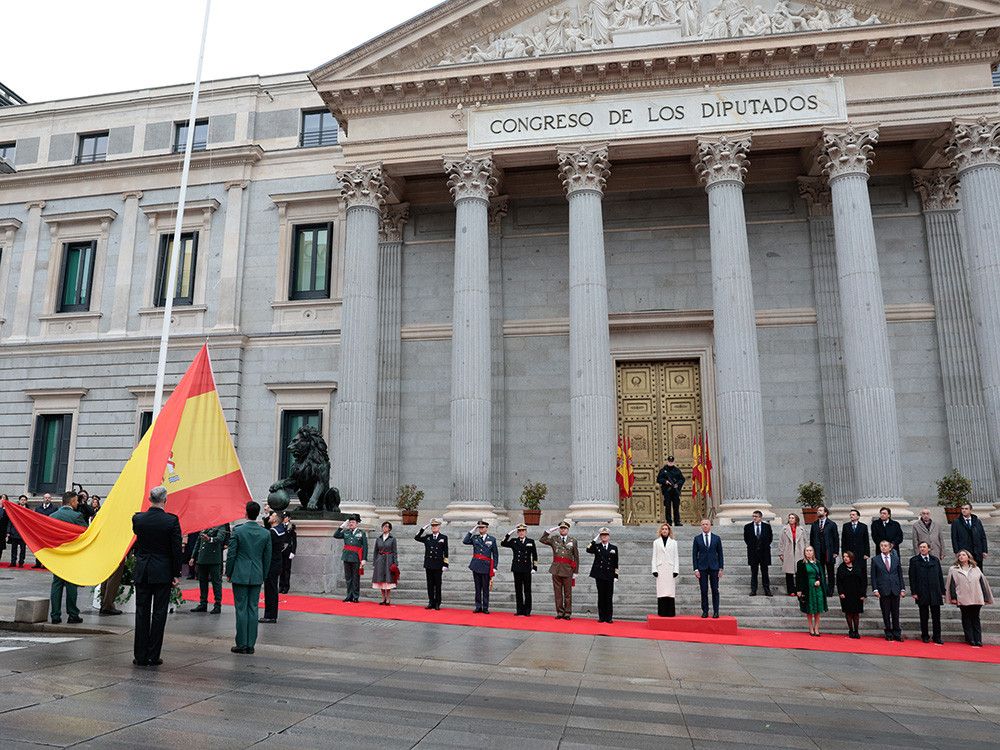 Las Cortes Generales conmemoran el 44 aniversario de la Constitución con un acto institucional en la Carrera de San Jerónimo