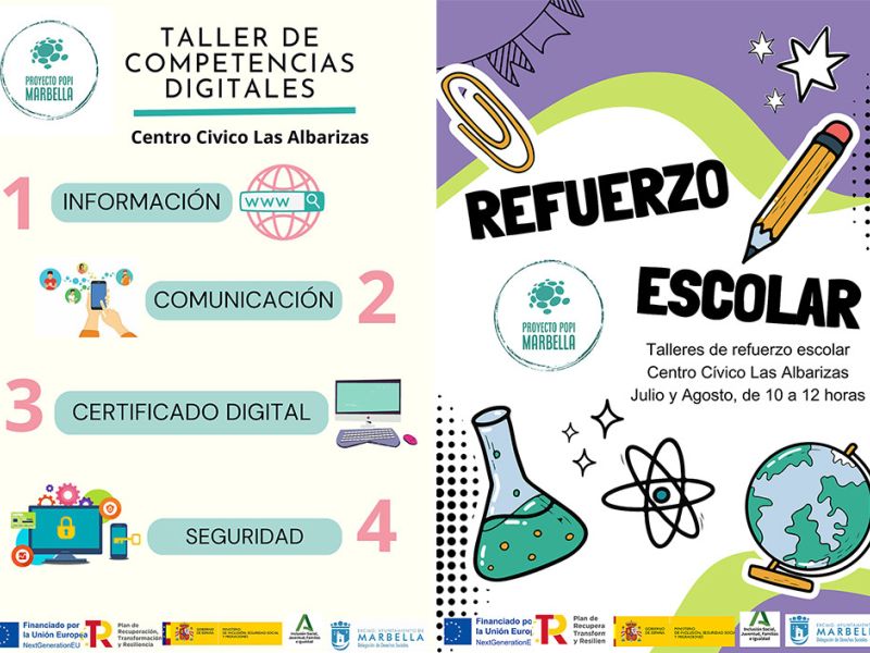 El Ayuntamiento pone en marcha un programa de talleres en el Centro Cívico Las Albarizas destinado a familias con menores en situación de vulnerabilidad social