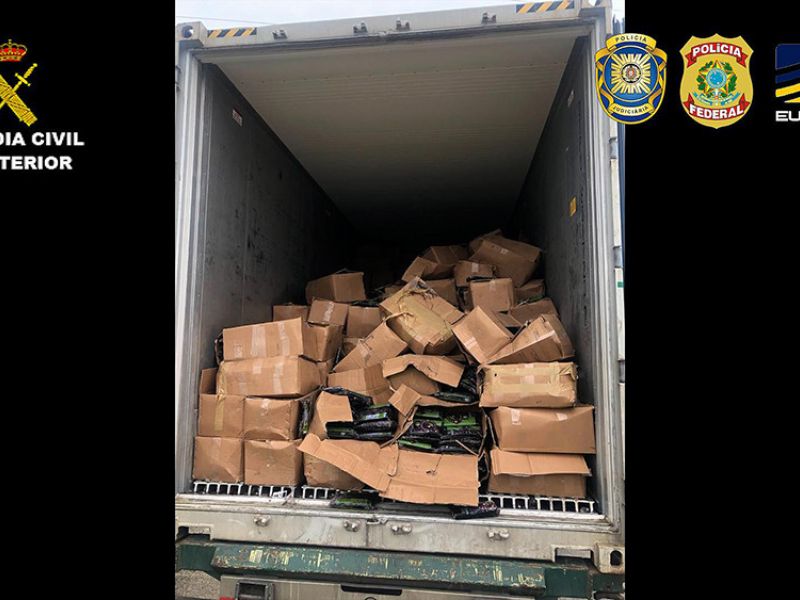 La Guardia Civil, en colaboración con Europol, Portugal y Brasil ha desarticulado una importante organización internacional que enviaba grandes cantidades de cocaína a Europa