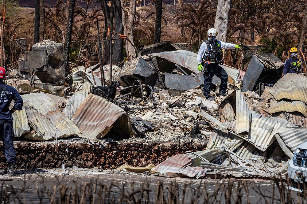 El número de muertos por los incendios en Hawái alcanza los 110