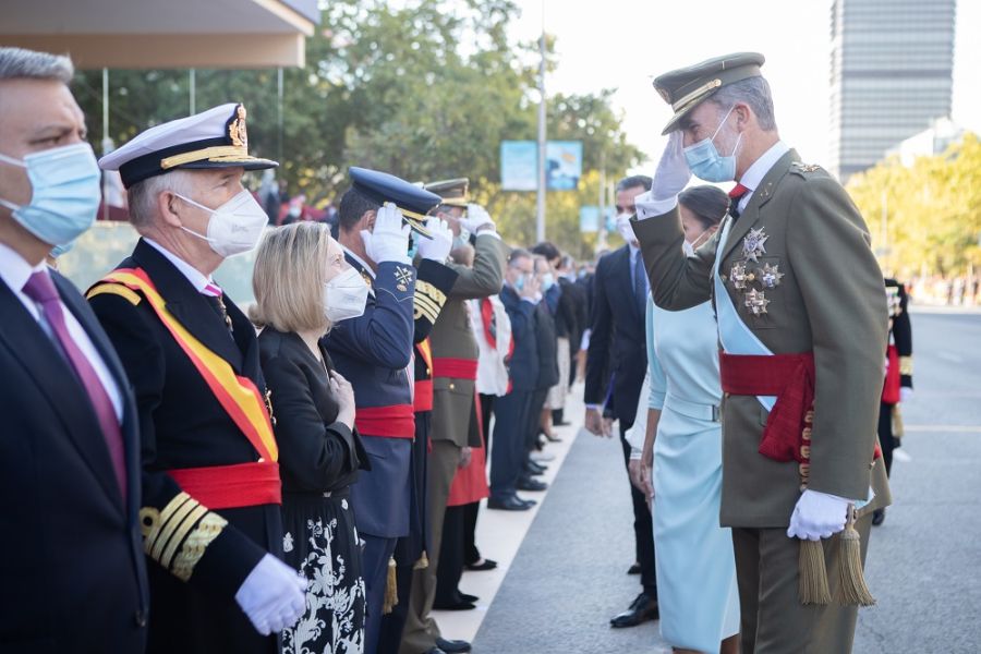 Los reyes presiden el desfile por el Día de la Fiesta Nacional