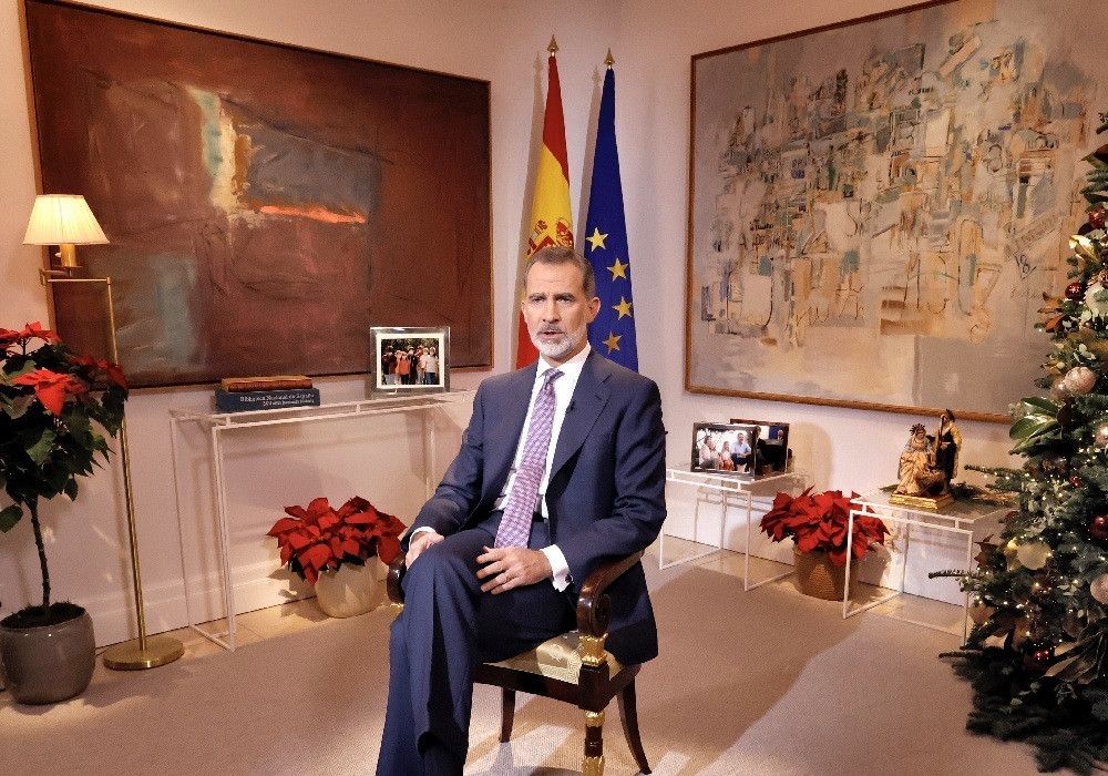 Ninguna referencia al futuro del rey emérito en el Mensaje de Navidad de Felipe VI