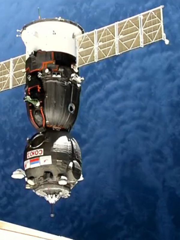 La nave de rescate Soyuz se acoplará hoy a la Estación Espacial Internacional