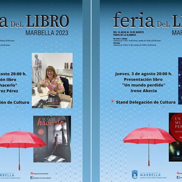 La Feria del Libro de Marbella encara su tercera semana con cuatro presentaciones, dos talleres infantiles y una firma de ejemplares