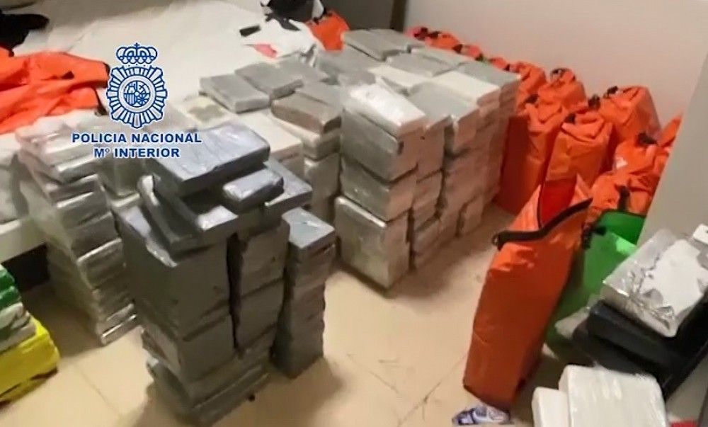 La Policía Nacional interviene en Marbella más de 1.500 kilos de clorhidrato de cocaína preparados para su distribución