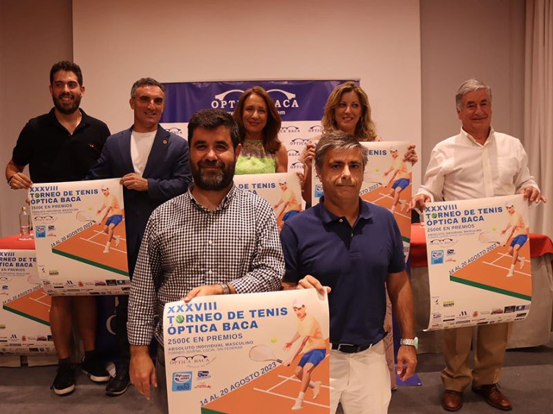 La 38ª edición del torneo de tenis Óptica Baca’ de Ronda se celebrará entre el 14 y el 20 de agosto