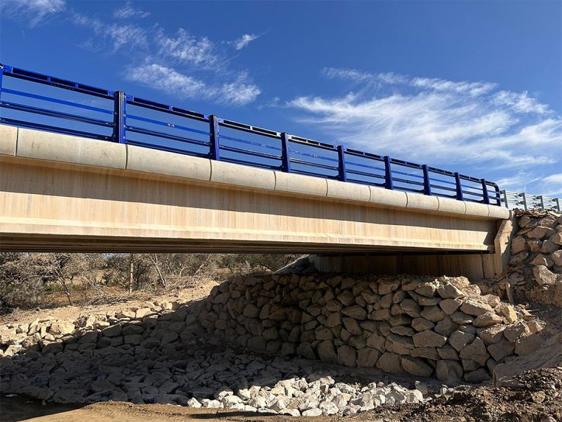 Abierto al tráfico el nuevo puente de la carretera N-523 entre Cáceres y Badajoz