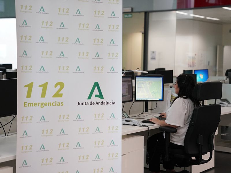 El 112 gestiona más de 381.000 emergencias en Andalucía en el primer semestre del año