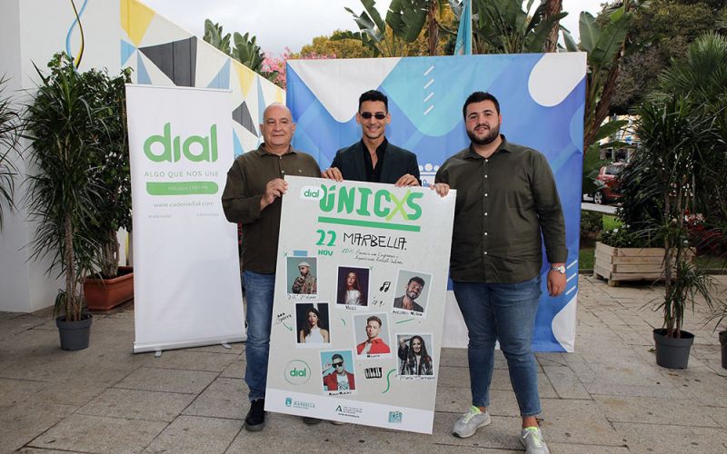 El Palacio de Congresos Adolfo Suárez albergará el 22 de noviembre el concierto Dial Únicxs, con los artistas Ana Guerra, Vicco, Nil Moliner, Antoñito Molina, María Carrasco, Hilario y Aimar Habibi