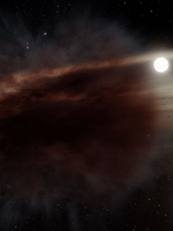 Detectan una nube gigante de escombros creada por el choque de cuerpos celestes