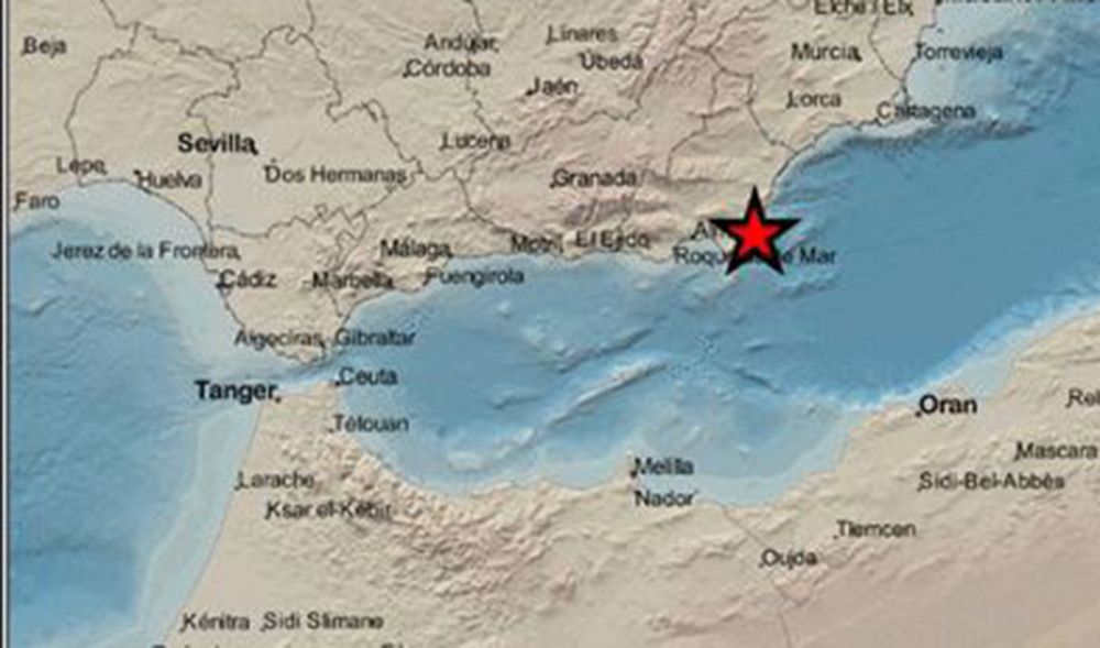 Registrado un terremoto de magnitud 3,4 al suroeste de Carboneras sentido por la población