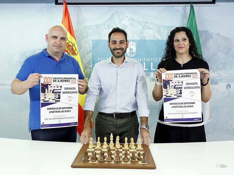 Un centenar de jugadores se dará cita el 24 de septiembre en San Pedro Alcántara en el XXIX Circuito Provincial de Ajedrez