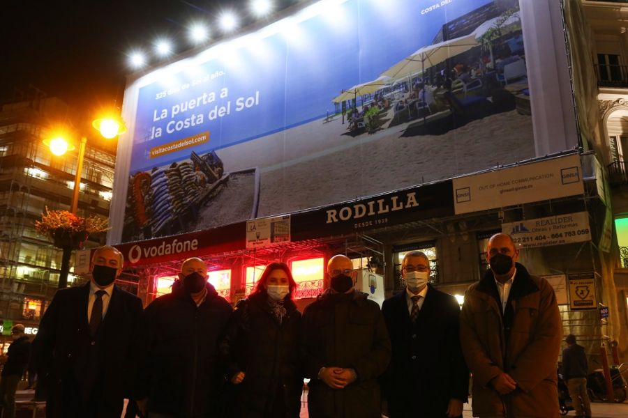 La Costa del Sol desembarca en Fitur con una campaña inédita en la Puerta del Sol con la que prevé impactar a cerca de tres millones de personas