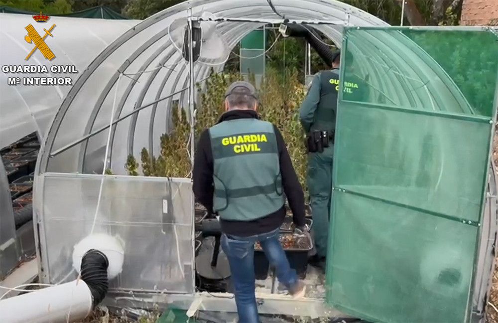 La Guardia Civil desarticula una organización criminal dedicada al cultivo "indoor" de marihuana en la Serranía de Ronda