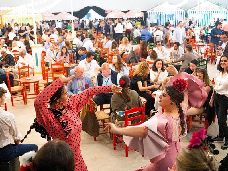 Marbella Arena ha recreado una Feria de Abril para la convención europea de la IAGTO