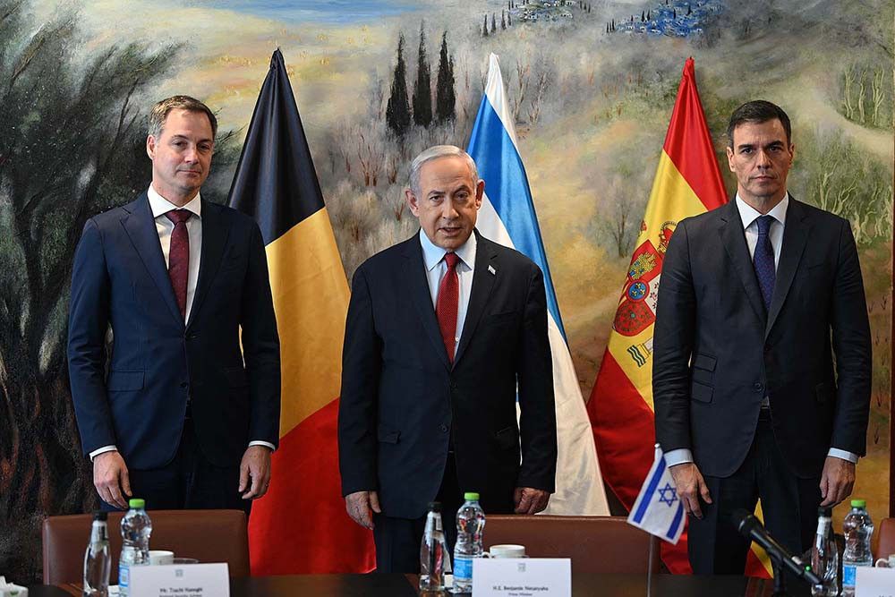 Pedro Sánchez se ha reunido en Israel con Benjamin Netanyahu y hoy lo hará en El Cario con el general Al Sisi