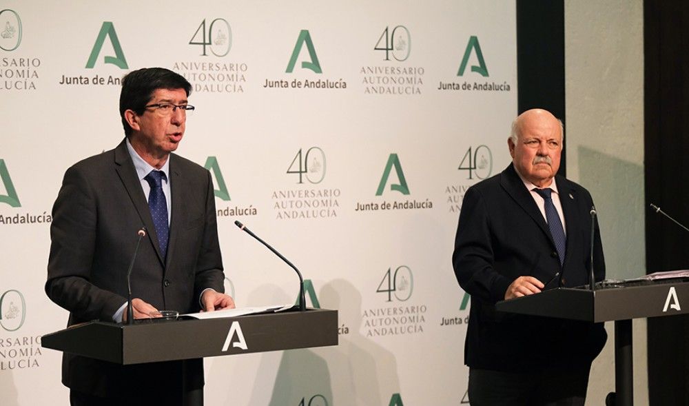 El vicepresidente autonómico asegura que Andalucía está preparada para afrontar el pico de la crisis sanitaria