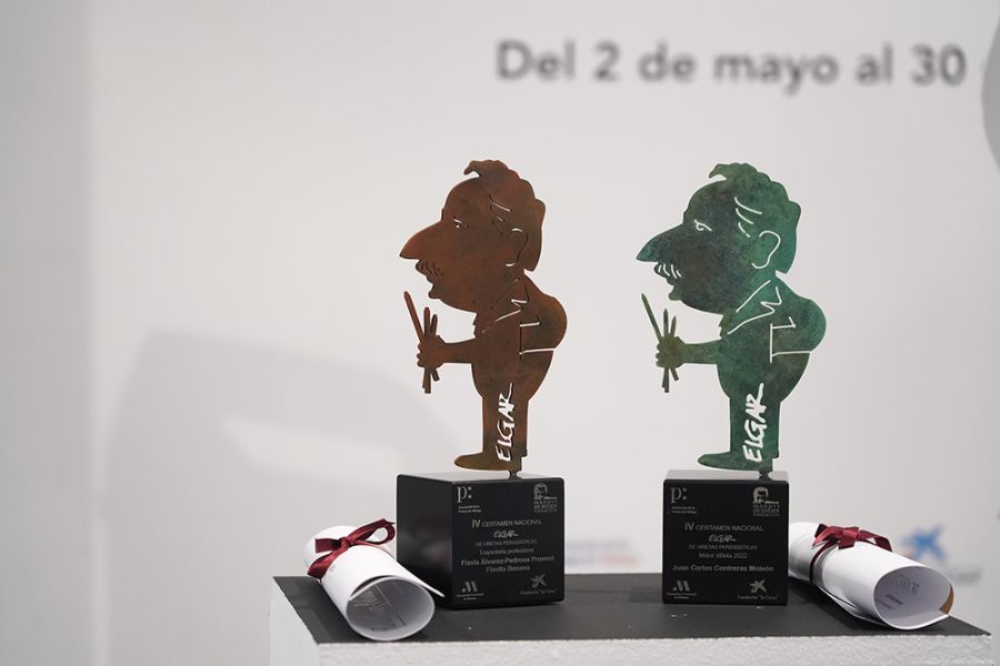 La Diputación de Málaga acoge la primera exposición de viñetas periodísticas del Certamen Elgar