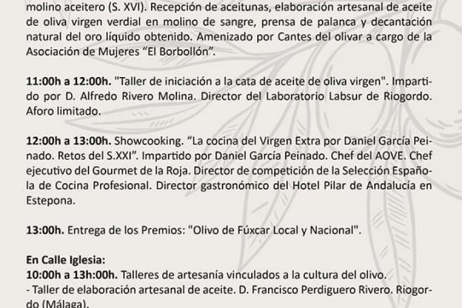 La XI Molienda de Riogordo organiza más de 15 actividades para este fin de semana
