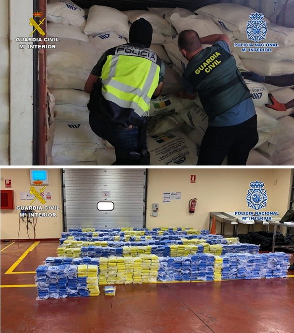 Incautados 3.800 kilogramos de cocaína en el puerto de Valencia en un mes durante el estado de alarma