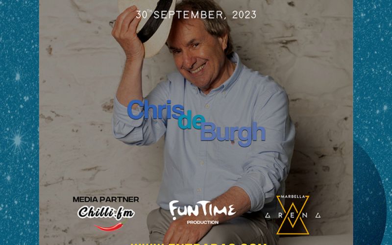 El cantante favorito de Lady Di, Chris de Burgh, actúa este fin de semana en Marbella Arena, en su único concierto en España