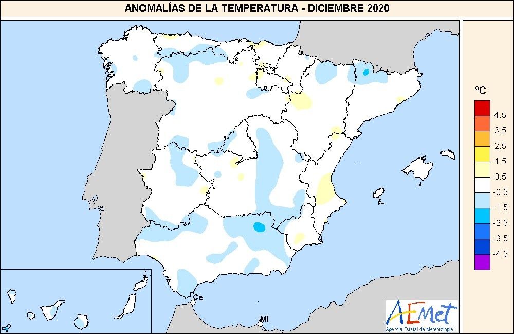 El 2020 ha sido el año más cálido en España, en Europa y en el mundo