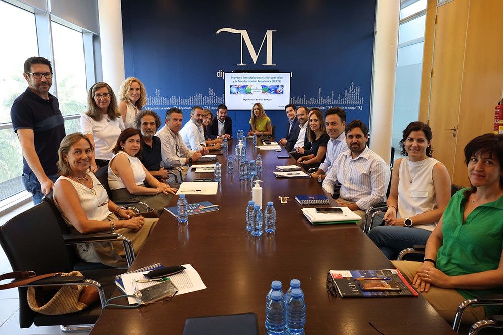 Constituido el grupo de trabajo en la Diputación para optar a ayudas del PERTE del Ciclo Integral de Agua