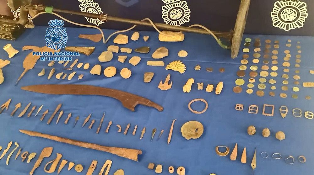 La Policía Nacional recupera en Jaén una falcata íbera de gran valor histórico procedente de expolio