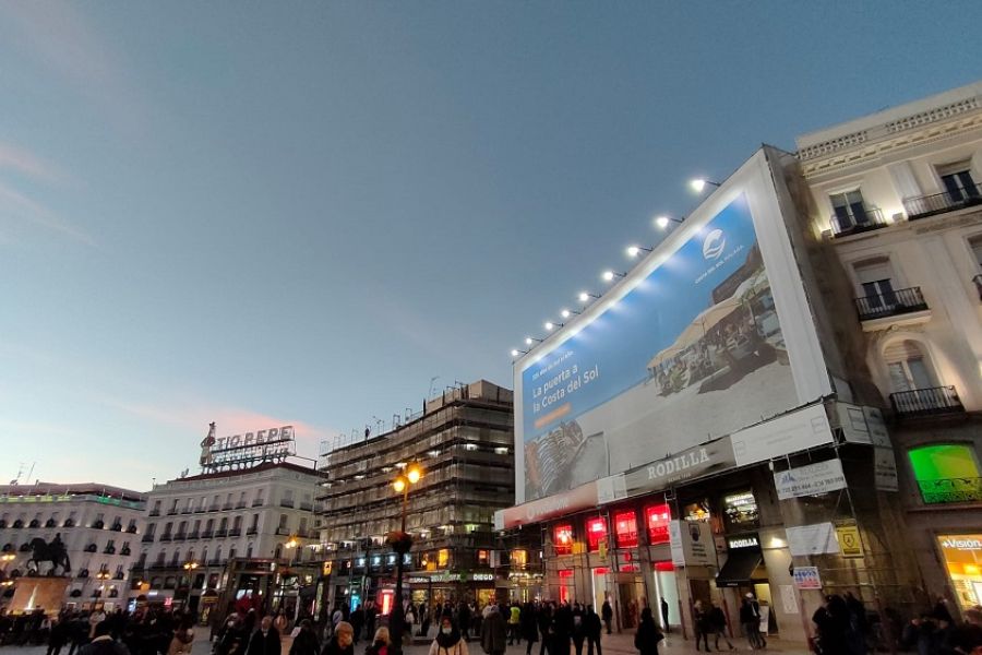 La Costa del Sol desembarca en Fitur con una campaña inédita en la Puerta del Sol con la que prevé impactar a cerca de tres millones de personas