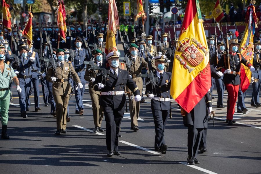 Los reyes presiden el desfile por el Día de la Fiesta Nacional