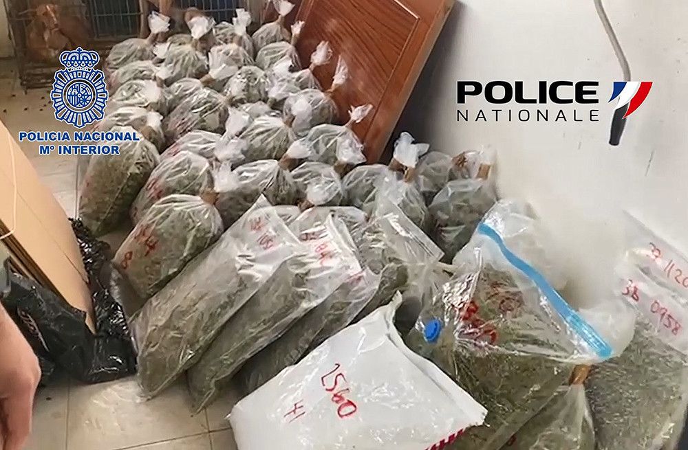 La Policía Nacional desarticula en Málaga y Sevilla una organización criminal dedicada al envío de cannábicos a Francia ocultos en camiones