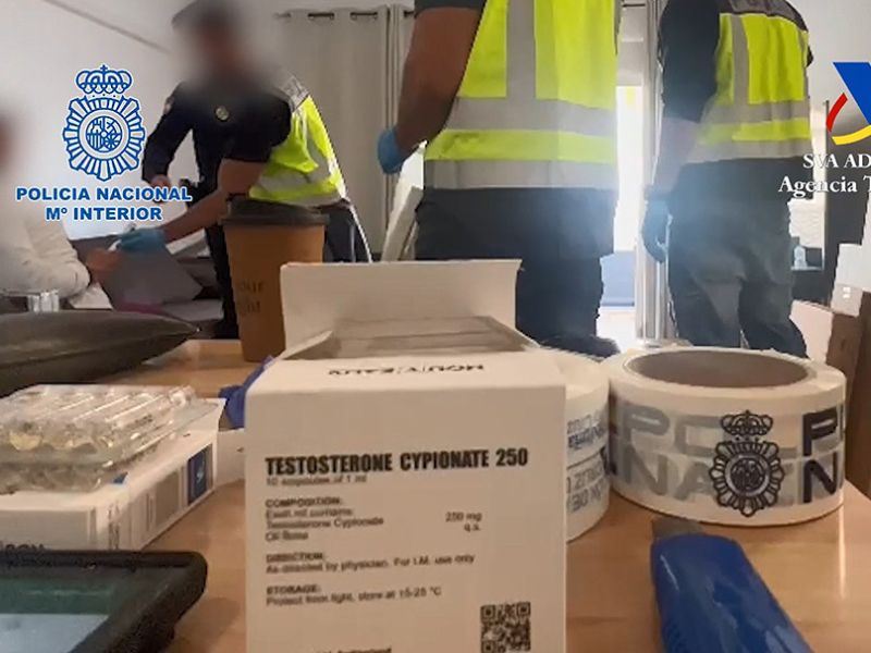 Desarticulada una organización criminal dedicada al tráfico de sustancias anabolizantes ilegales