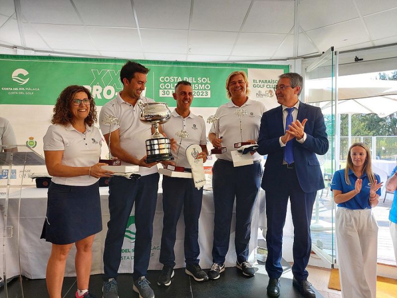 Turismo Costa del reconoce la labor de los profesionales del segmento del golf de la provincia de Málaga en el torneo Pro Am Costa del Golf Turismo