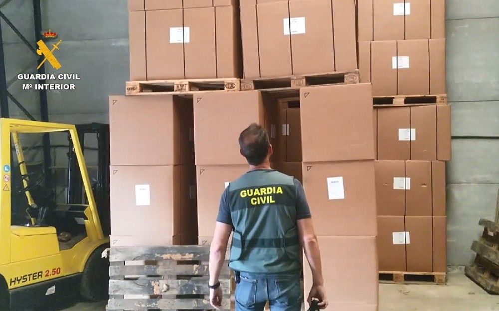 Intervenidos 34.800 kilos de picadura de tabaco de contrabando en la provincia de Sevilla