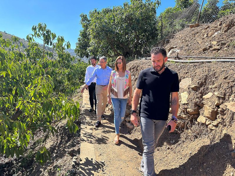 La Diputación amplía la Ruta de los Molinos’ de Árchez con un nuevo tramo de este sendero fluvial