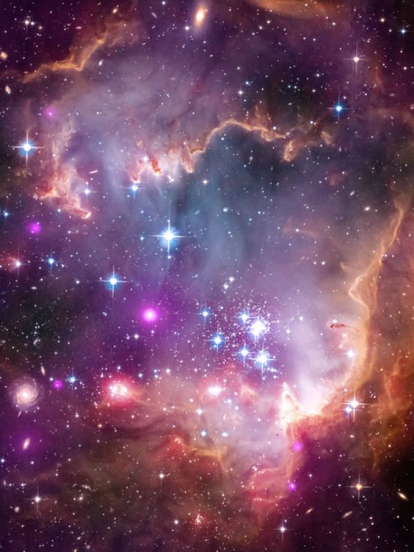 Espectacular imagen del "ala" de la galaxia de la Pequeña Nube de Magallanes