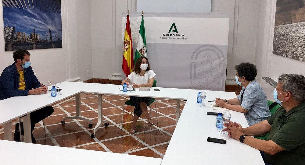 La delegada del Gobierno andaluz mantiene un primer encuentro institucional con la nueva dirección del sindicato UGT-Málaga.