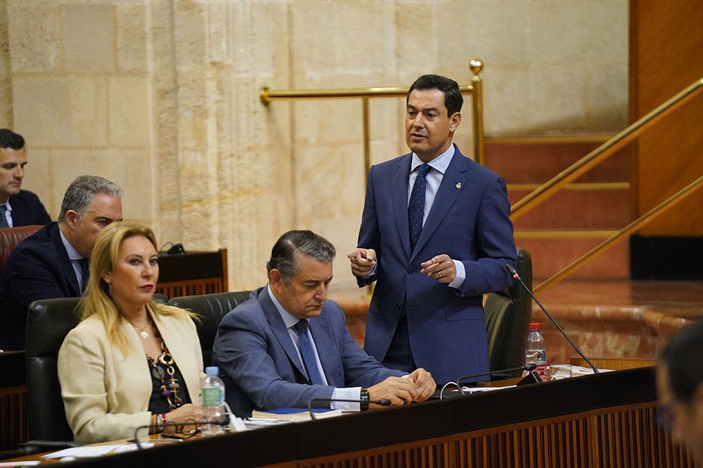 El presidente andaluz asegura que los Presupuestos se incrementarán en 5.200 millones, de los que 57 de cada 100 euros irán a gasto social