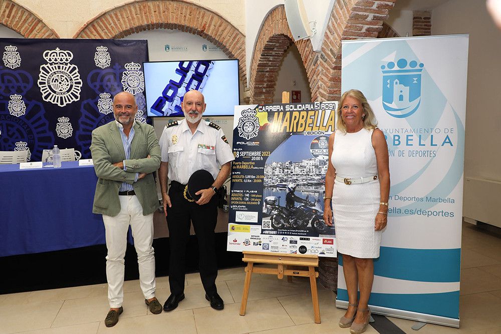 La Comisaría Local de la Policía Nacional  presenta en Marbella la primera edición de la carrera solidaria Ruta 091’