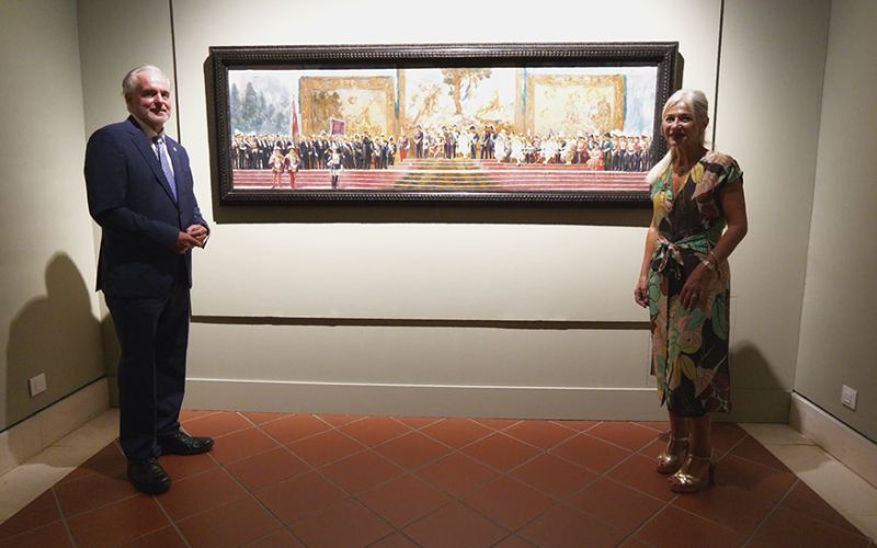 El Bellas Artes de Sevilla expone uno de los grandes lienzos de la Exposición Iberoamericana de 1929