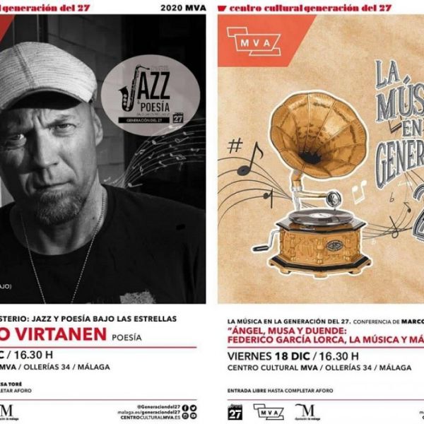 La música y la poesía, protagonistas de los encuentros que cierran la programación 2020 del Centro del 27