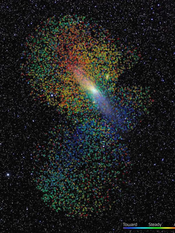 Descubren las huellas de inmigración galáctica en la galaxia de Andrómeda