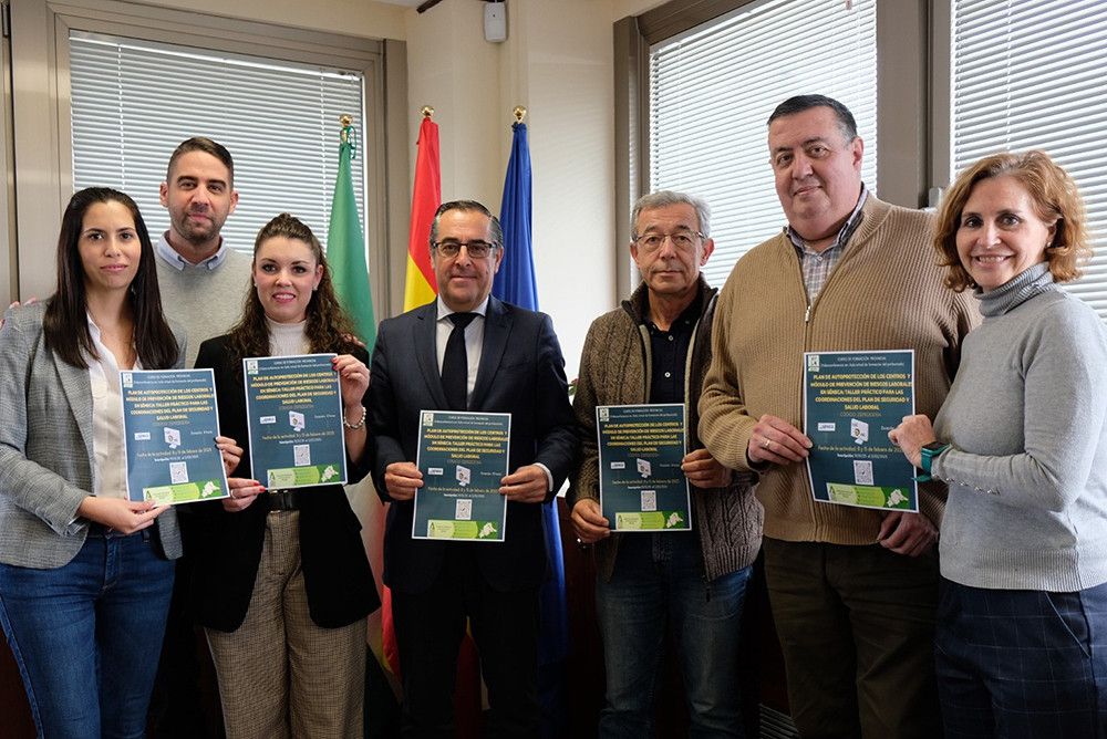 Son 163 los centros educativos de la provincia de Málaga que participan en el Taller para las coordinaciones del Plan de Seguridad y Salud Laboral