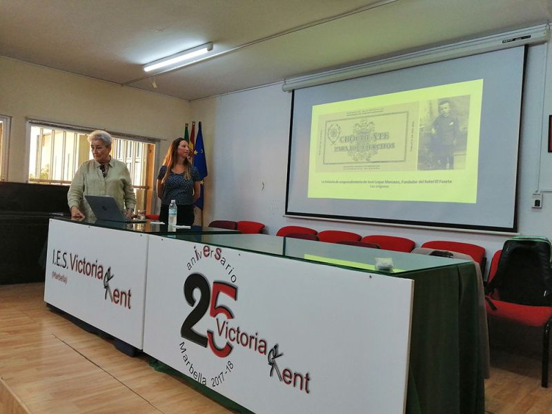 La AAEF y Fuerte Group Hotels acercan la cultura emprendedora a los estudiantes del IES Victoria Kent de Marbella