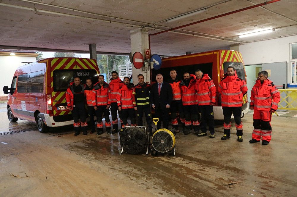Tres furgonetas del CPB con 3.000 kilos de material técnico de emergencias salen hacia Ucrania