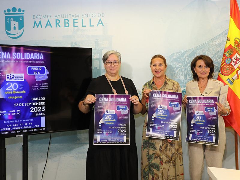 Marbella Voluntaria celebrará su cena de gala benéfica el próximo 23 de septiembre