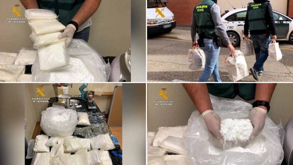La Guardia Civil interviene más de 23 kilos de speed antes de que fueran distribuidos en La Rioja y Navarra