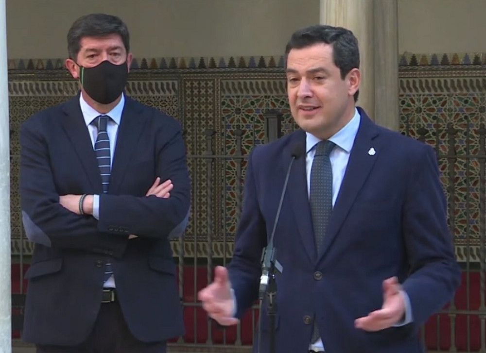 PP y Ciudadanos intentan trasladar la sensación de que en Andalucía no va a pasar lo mismo que en Murcia o Madrid